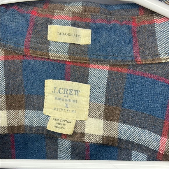 J. Crew Blue and Red Casual Button Down Shirt - Picture 3 of 6